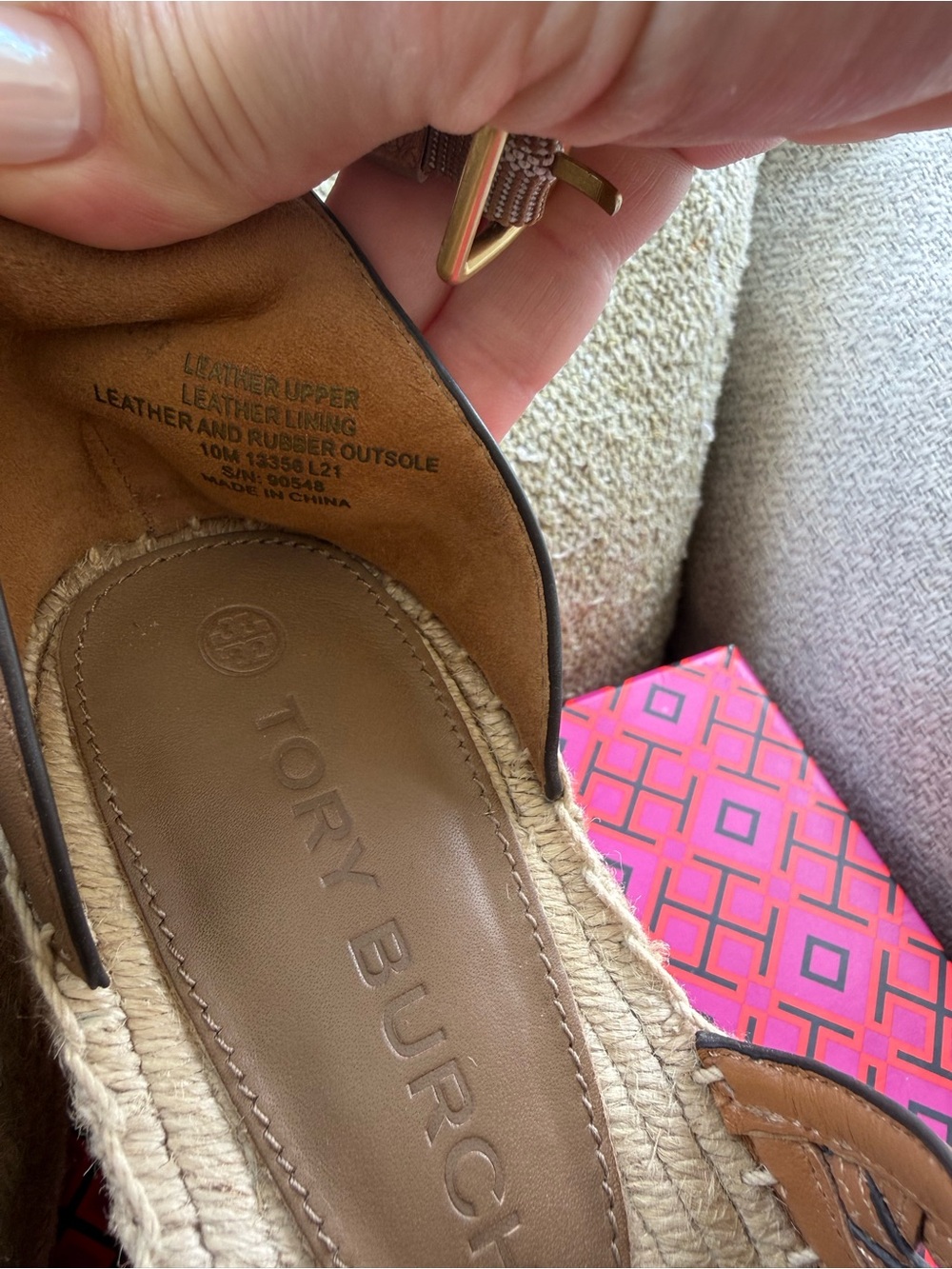 Woven Espadrille Platform Sandals — Brown - Picture 6 of 6